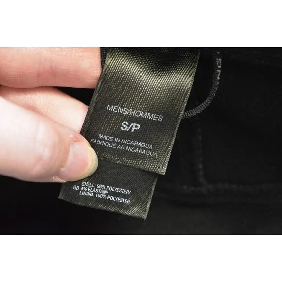 North Face Jacket Mens Small Black Softshell Fleece Lined Full Zip Outdoors Coat